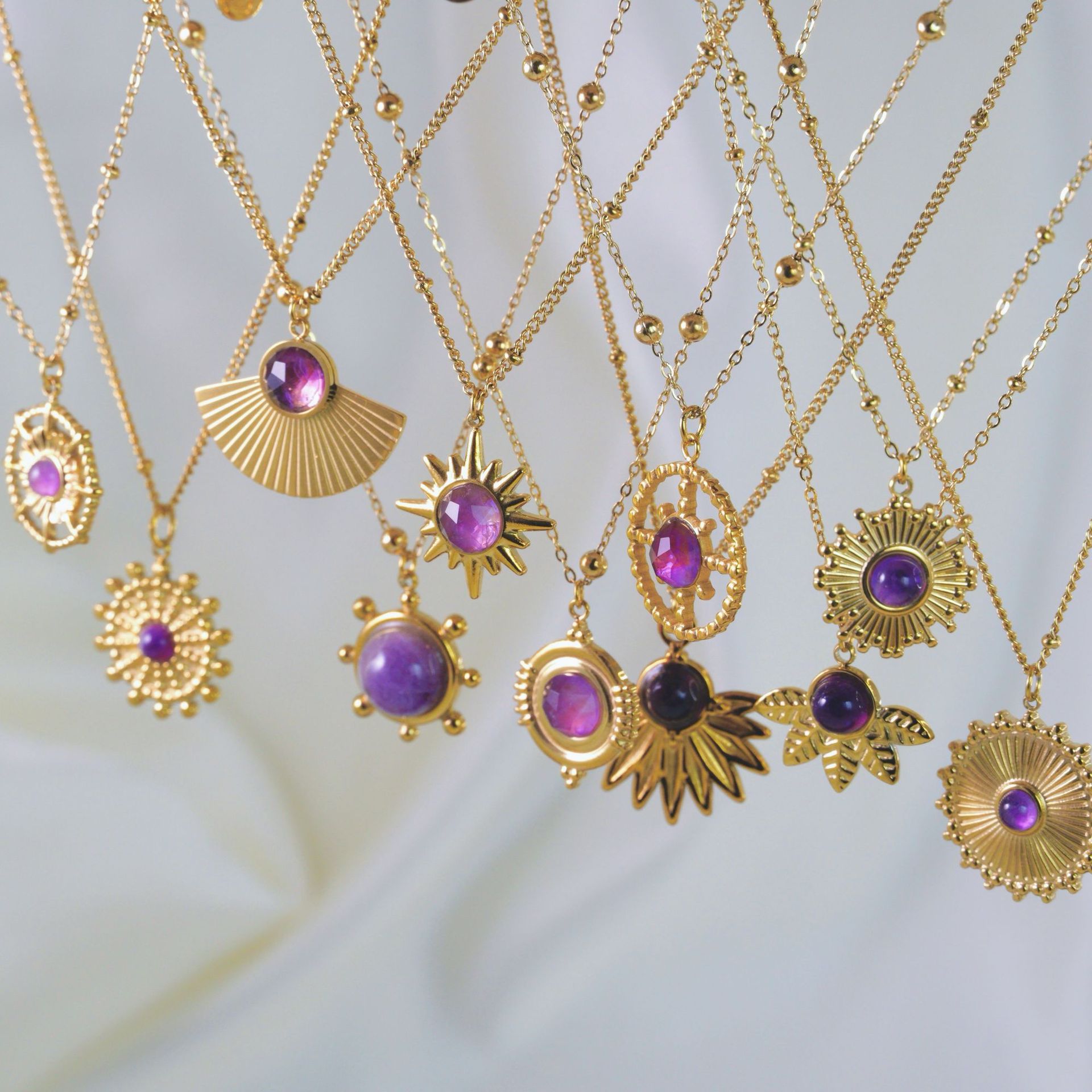 8g Weight Titanium Steel Pendant Material Natural Stone Inlay Material Pendant Necklace Classification Titanium Steel Chain Material 1 Piece Quantity Banquet, Street Occasion Titanium Steel Material Geometric Pattern Women's Gender Plating Design Casual, Elegant, Streetwear Style Casual Elegant Streetwear Geometric Natural Stone Titanium Steel Wholesale Pendant Necklace 1