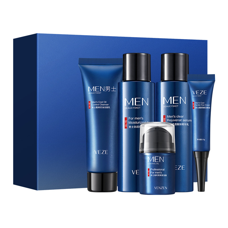 Juego de cinco piezas para hombre 80g 120ml 50g 15g 120ml (nuevo)