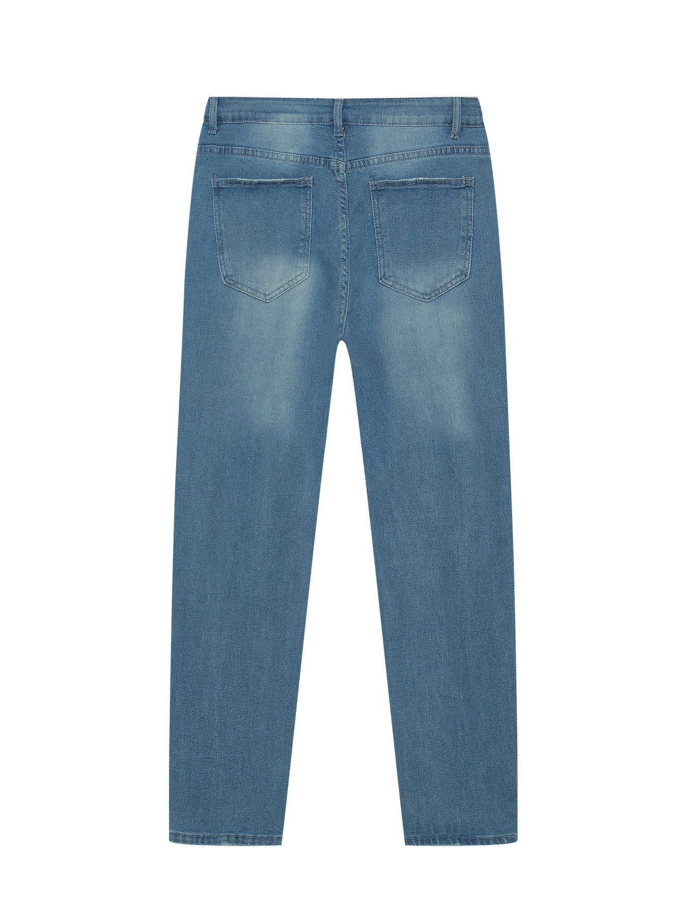 Aliexpress amazon estilo delgado jeans elásticos de moda masculina personalidad jeans pie pequeño hombre