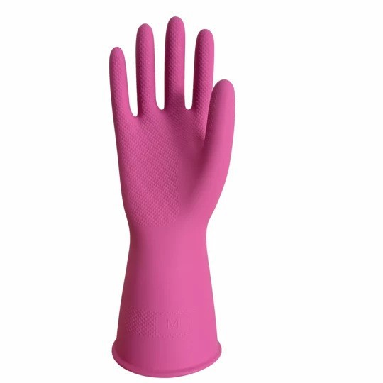 Guantes domésticos cocina limpia impermeable a prueba de agua a prueba de aceite lavandería doméstica lavaplatos goma al por mayor