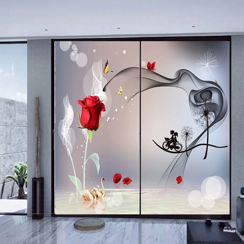 Glass window stickers, electric matte sticker, transparent protective underware