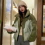 立领冬季加厚撞色棉服
