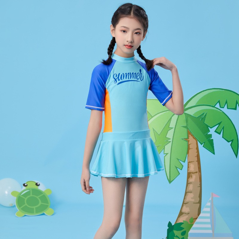 Children's swimwear for swimming for students, for teenagers, sun protection 2