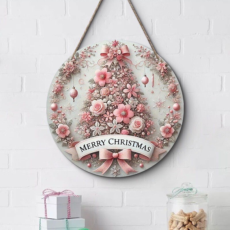 クロスボーダークリスマスクリエイティブ吊り下げ装飾木製工芸品ラウンドドアサイン木製吊り下げタグシリーズ 20Cmos 吊り下げ|undefined
