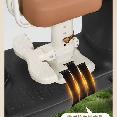 the Front of Battery-Powered Vehicles and Scooters | Electric car child seat