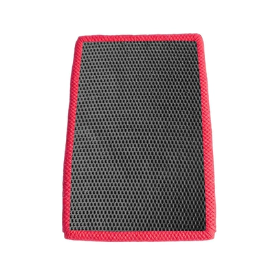 magic clay gloves, clay towel, Car cleaning tools - hollowed-out-clay-surface-grid-patterned-clay-gloves-in-bright-red