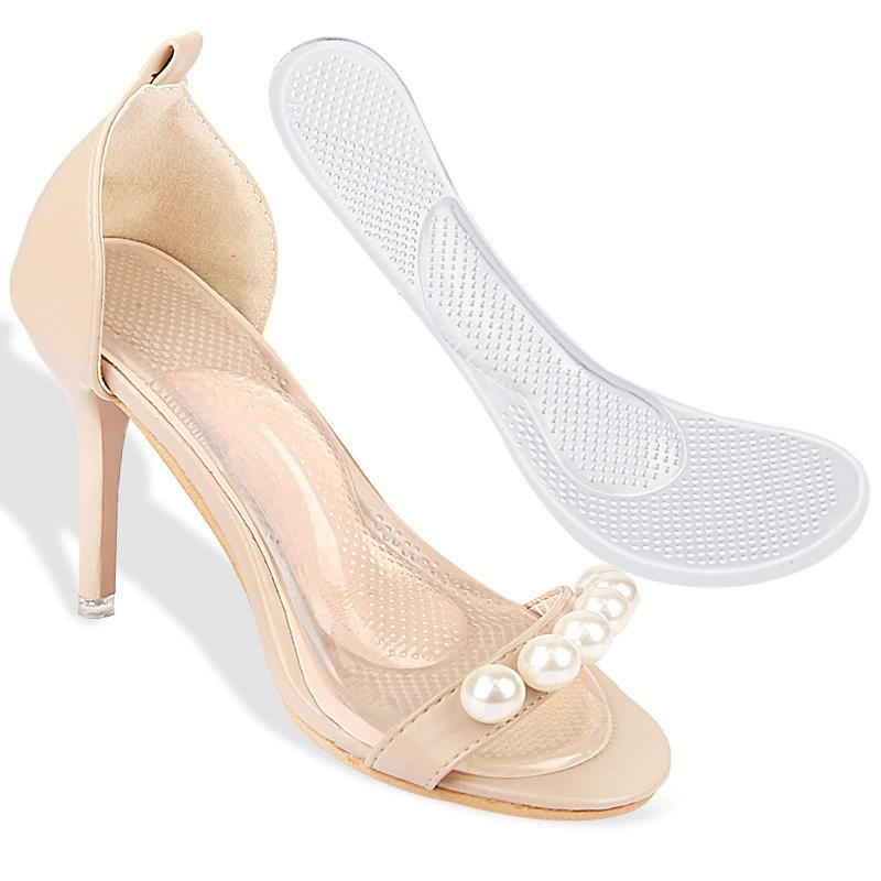 2025 длинные GEL невидимые высокие каблуки полуподушка для женщин с плоскостопием сандалия подушка арка амортизация массаж трехточечная подушка