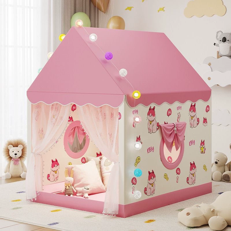 Cartoon tent, children's toy for princess, cat, playhouse, Birthday gift