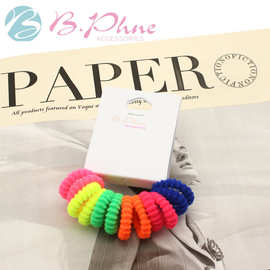 贝菲糖果色小发圈女扎头发皮筋发绳简约秋冬百搭高弹耐用头绳