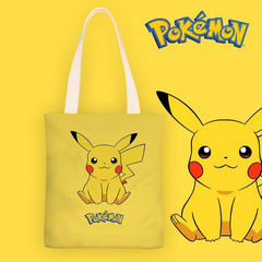 Amazing Pokémon Anime Ins Minimalist Canvas Backpack for Women, Single Shoulder, Simple Student School Bag, New Arrival