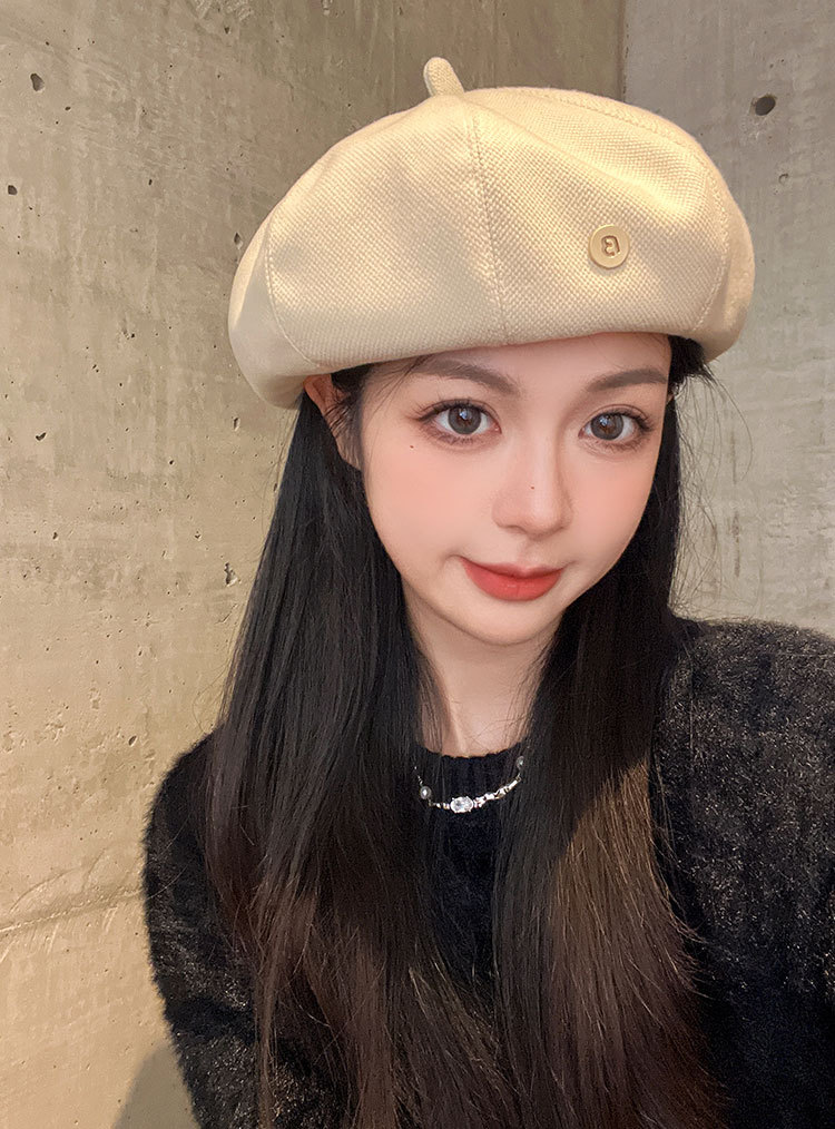 Classic Women's Beret Hat For Autumn And Spring Elegant Style_voghion.com
