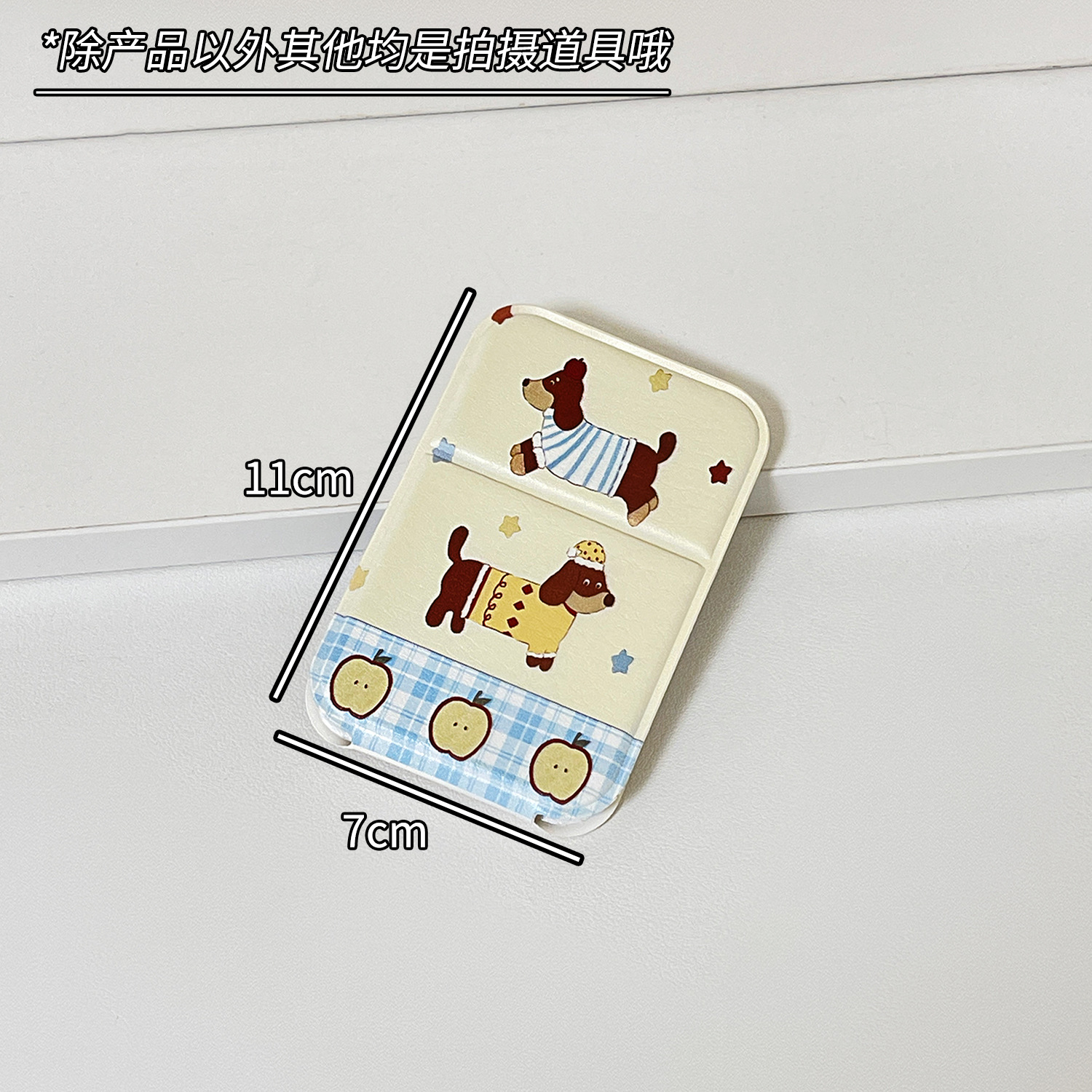 Lindo espejo de maquillaje de perro de salchicha espejo de tocador plegable espejo de maquillaje de dormitorio de estudiantes de escritorio portátil espejo de viaje