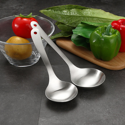 304 Stainless steel spoon household Deepen thickening Big head Round spoon Spoon Manufactor wholesale