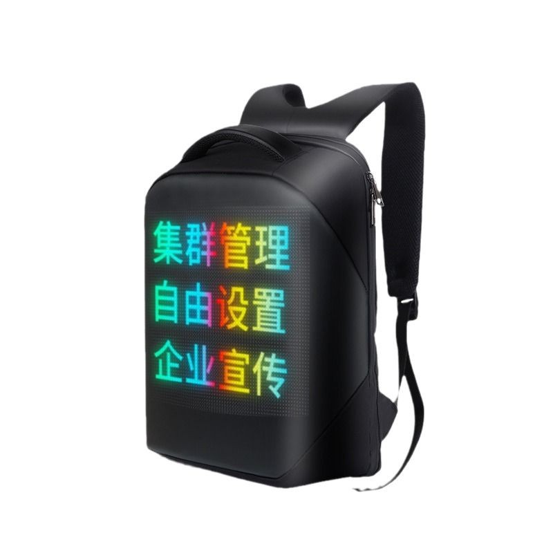 Mochila con Pantalla LED, Impermeable, DIY, Moda, Publicidad Móvil, Exterior