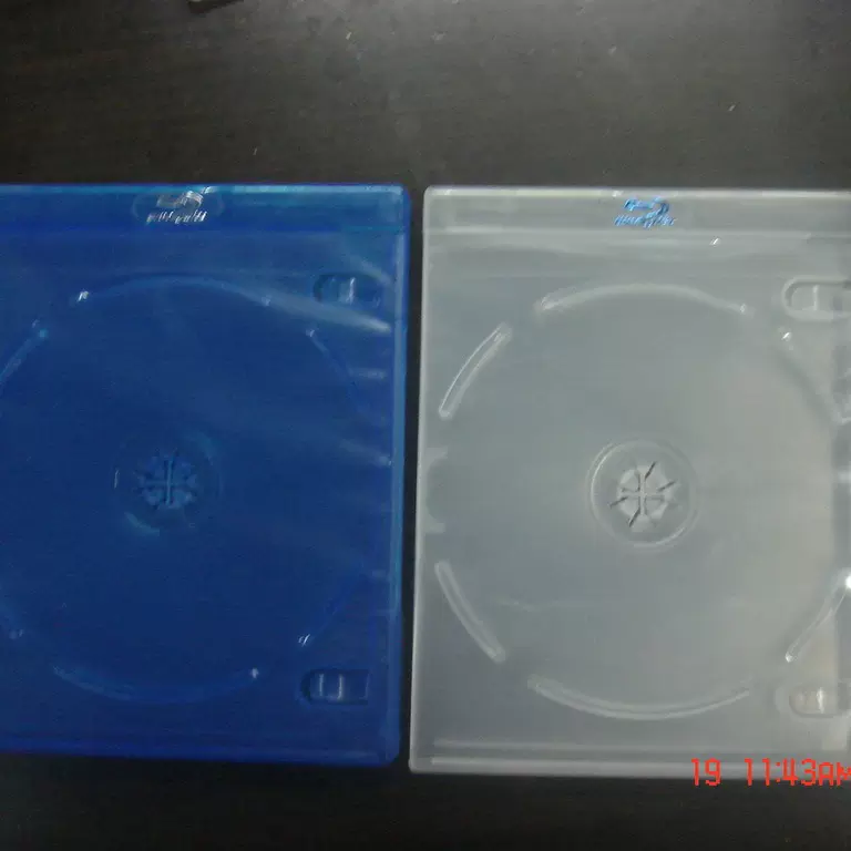供应外贸2片透明蓝光DVD盒 新款DVD盒 VCD盒 碟片盒收纳珍藏