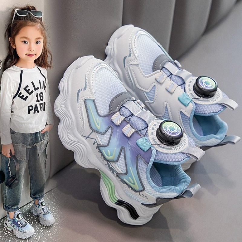 2024秋子供スニーカー男の子通気性ランニングシューズ女の子ソフト底カジュアルシューズ学生滑り止めツイストシューズ|undefined