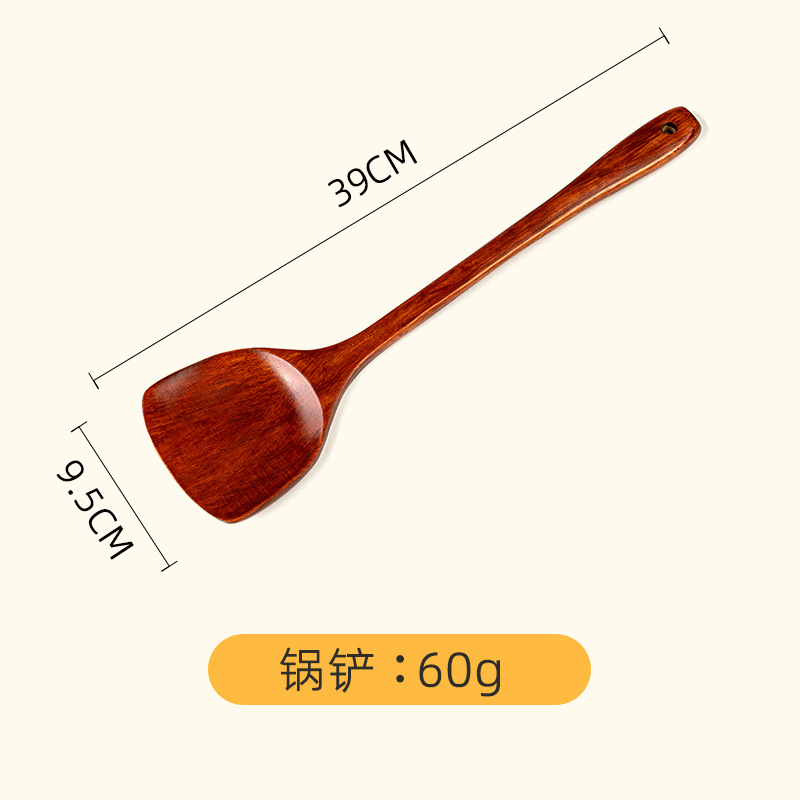 柯木鍋シャベル柯木スープスプーンの現物卸売りは、柯木老漆の長い柄の料理シャベルのシャベルを固定することができます。|undefined