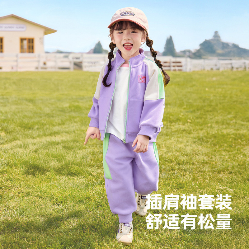 童装男童女童秋季套装儿童休闲运动时髦男宝春秋两件套幼儿园园服|undefined
