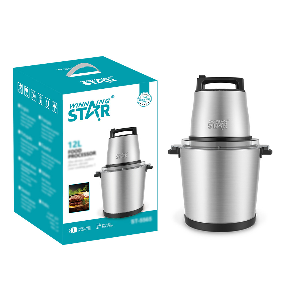 Winning Star crossover exclusivamente para carne molida de acero inoxidable 12L, suplemento alimenticio, máquina de cocción multifuncional, picadora de carne