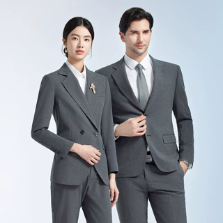 2026男女高端职业西装培训机构老师工作服公务员西服套装置业顾问