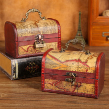 仿古手工做旧中式收纳木盒 伴手礼木质喜糖收纳盒 婚庆用品包装盒