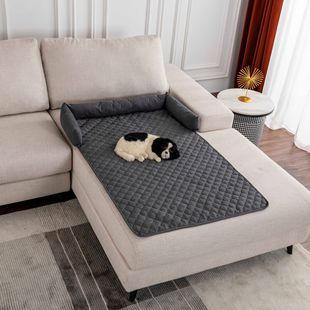 Grey Net anti-dirty waterproof pet mat ultrasonic cotton dog car mat car rear seat pet mat factory direct sale