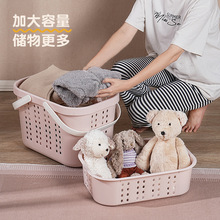 母婴大容量提篮一篮多用大号加厚收纳外出家用手提透气分格带内格