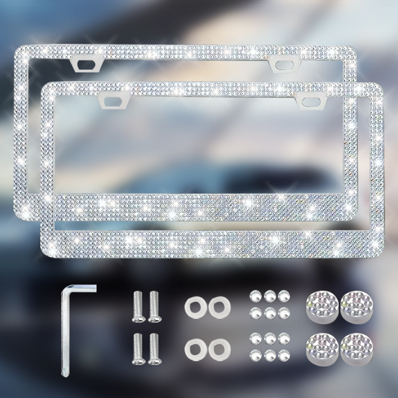 License plate holder/license plate holder: Universal Mexico Universal - two-piece-silver