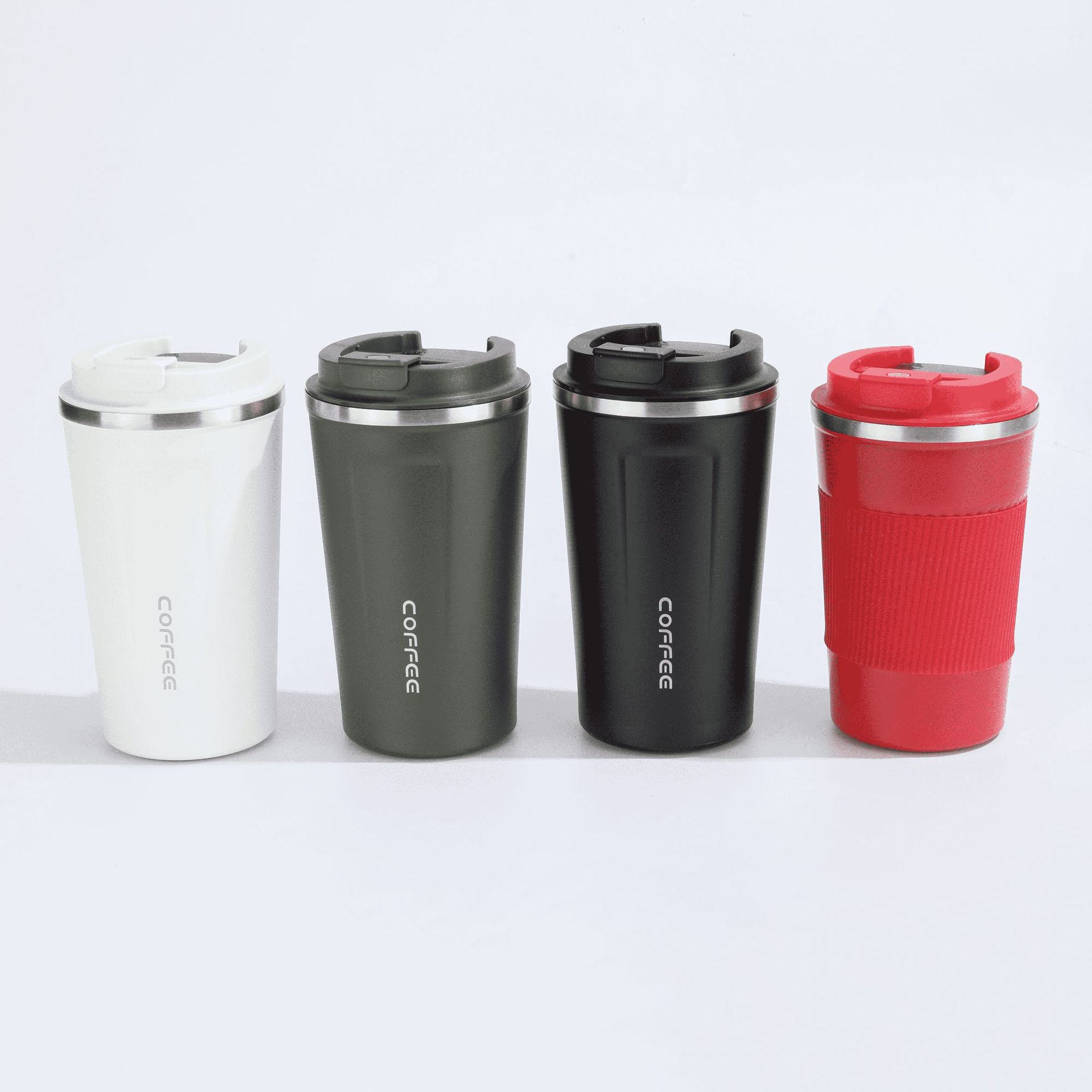 Taza de café de temperatura inteligente transfronteriza de segunda generación de acero inoxidable multifuncional taza de aislamiento térmico para bebidas dobles taza portátil al aire libre