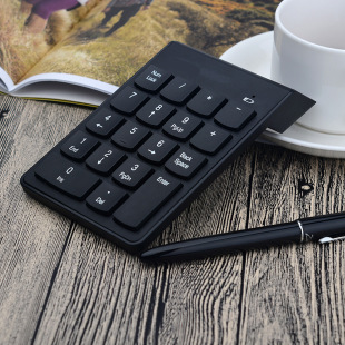Wholesale 18-Key Portable Chocolate Wired Numeric Keyboard USB Password Keyboard Bank Mini Financial Keypad
