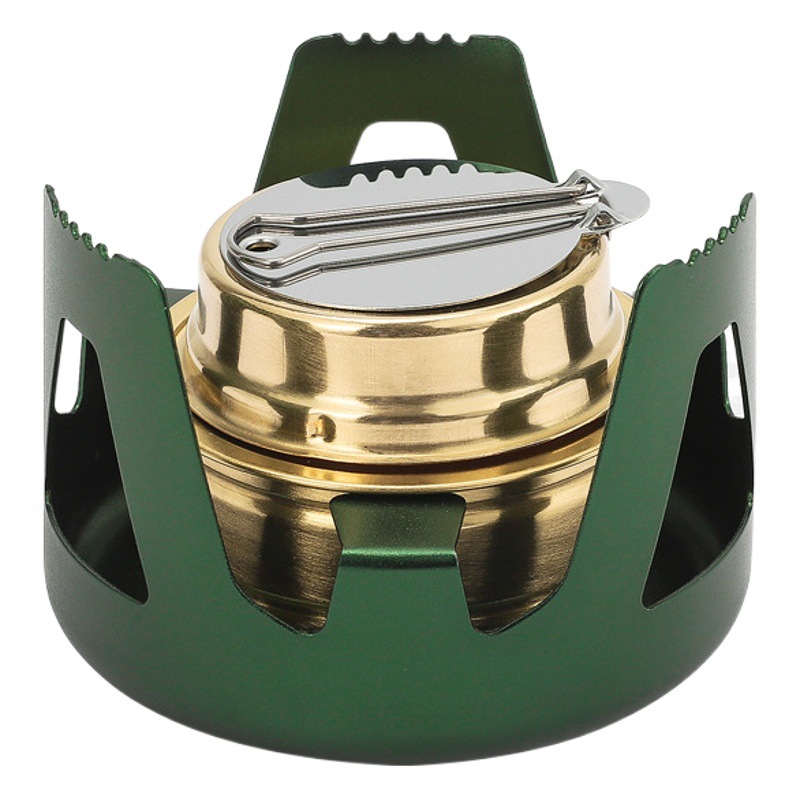 Outdoor Ultra-light Portable Liquid Alcohol Stove Mini Solid Alcohol Block Stove Head Stove Fishing Water-boiling Teapot Stove