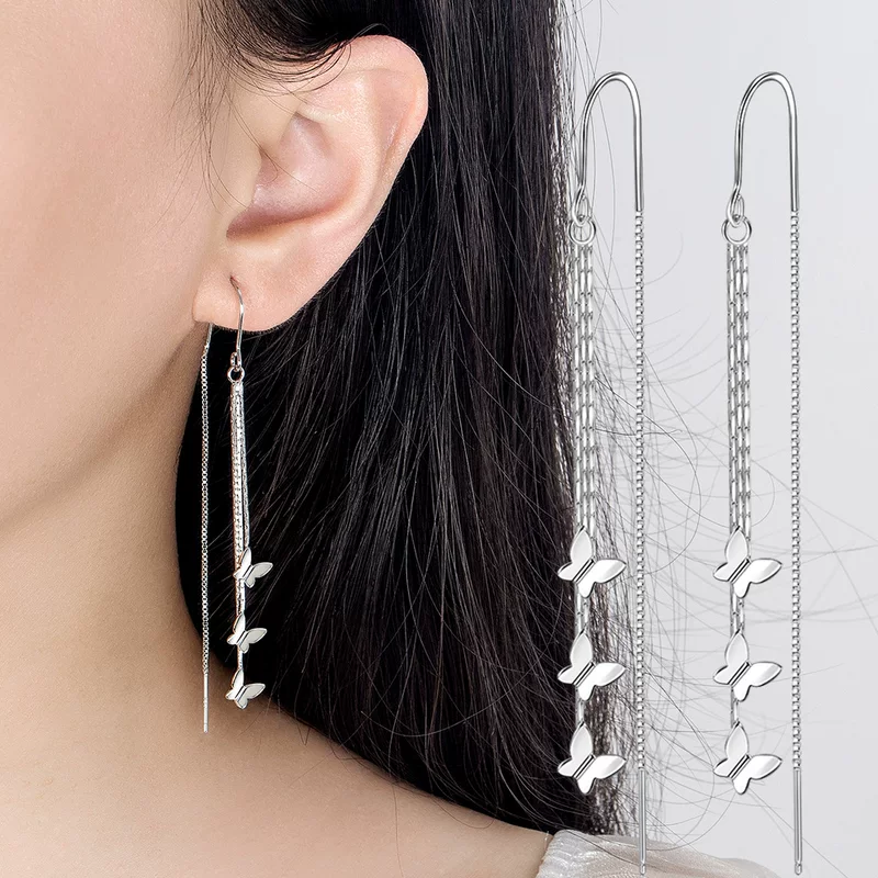 Fashionable long earrings