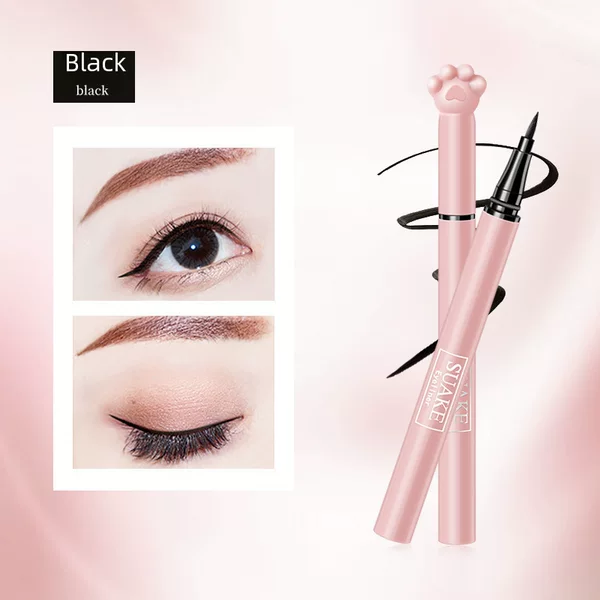 SUAKE Net Red Bear Paw Cat Claw eyeliner pen cool black and smooth not easy to faint not easy to fade eyeliner cross border