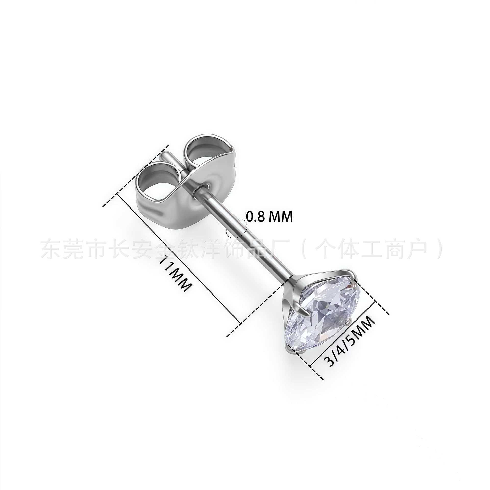 Labret piercing jewelry detail image