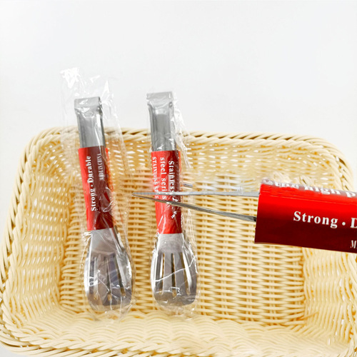 Three-line stainless steel food clips food clips barbecue kitchen supplies bread steak clips barbecue baking tools