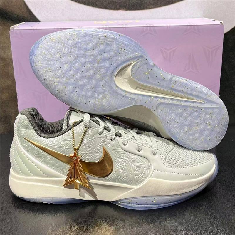 Pure Original Morant Second-Generation Ja2 Low-Top White-Gold Basketball Shoes with Built-In Air Cushion, Wear-Resistant, Practical Sports Shoes for Men and Women Pure Original Morant Second-Generation Ja2 Low-Top White-Gold Basketball Shoes with Built-In Air Cushion, Wear-Resistant, Practical Sports Shoes for Men and Women