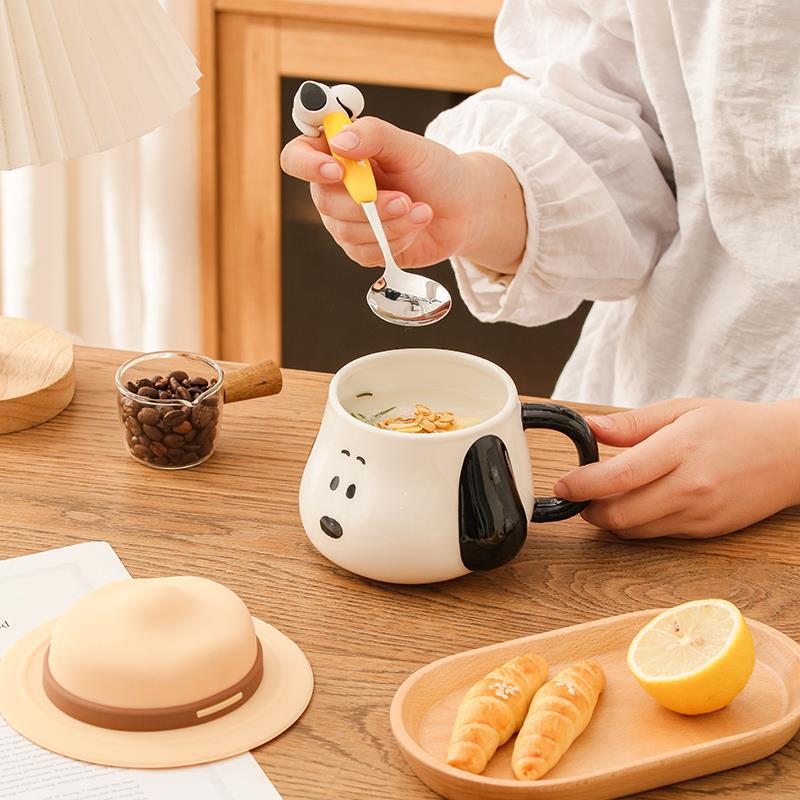 Taza de cerámica para niñas, diseño lindo, apta para leche, café o agua, ideal como regalo de cumpleaños.