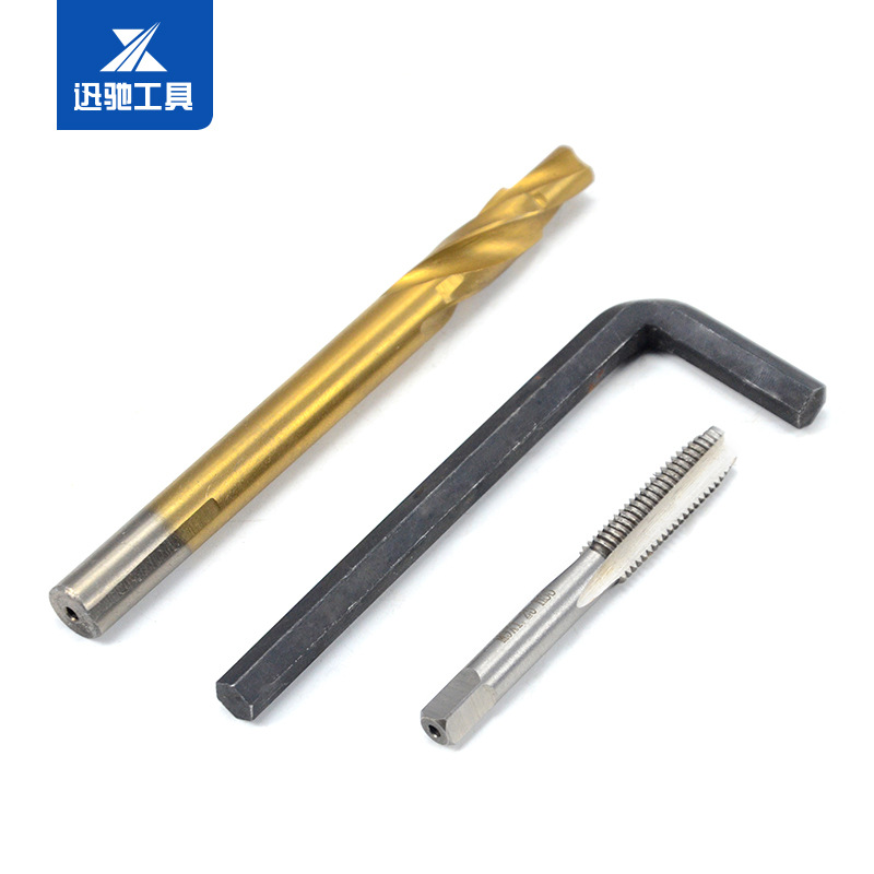 Pinza de freno tornillo herramienta de reparación de rosca pinza de freno Reparación de rosca traje de reparación de automóviles M9 * 1,25