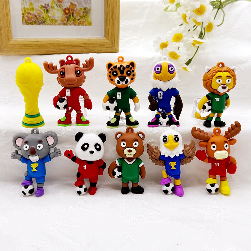 Cross-Border Mascot World Cup Keychain Figurine Pendant Fan Merchandise Mascot Blind Box Cross-Border Football Figurine Cross-Border Mascot World Cup Keychain Figurine Pendant Fan Merchandise Mascot Blind Box Cross-Border Football Figurine