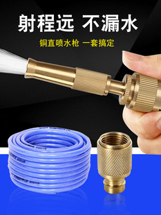 All-Copper High-Pressure Direct Spray Water Gun Multi-Functional Garden Shower Household Car Wash Nozzle Adjustable Car Washer