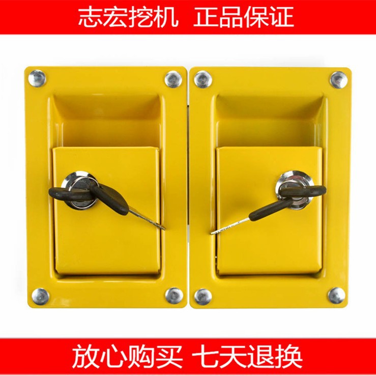 适用于沃尔沃挖机配件 VOLVO边门锁 侧门锁 边盖锁 液压泵门锁