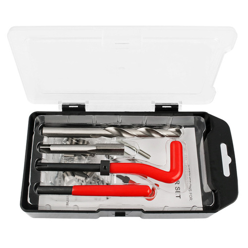 25 pieces of thread repair tools, hand self-tapping screw sleeve, spark plug thread repair tool, tap hand drill bit