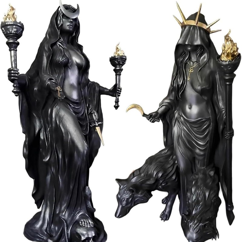 Hekate Niktipolos, The Witch of The Night魔法猎犬树脂雕像|undefined