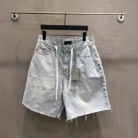 【В наличии】SS25 Новый свободный крой, универсальный, тяжелый, отбеленный, потертый джинсовый унисекс