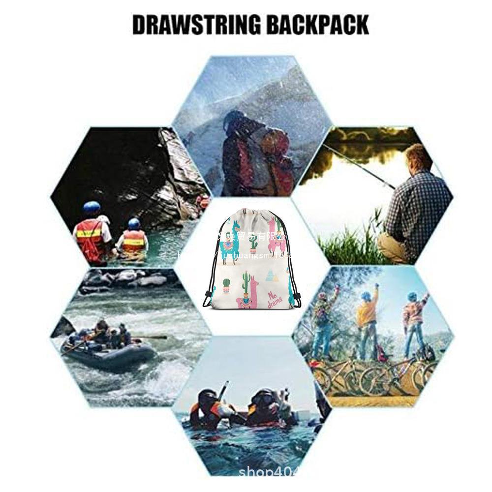 仙人掌束口袋二仙人掌儿童生日派对抽绳双肩背包袋便携收纳袋跨境