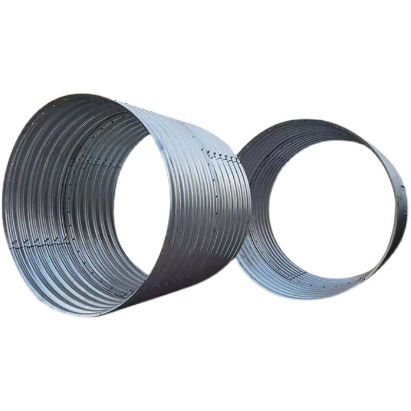 Alcantarilla corrugada de acero alcantarilla de forma especial enterrada de gran diámetro, drenaje debajo de la subrasante y alcantarillado, alcantarilla de tubería corrugada de metal ensamblada