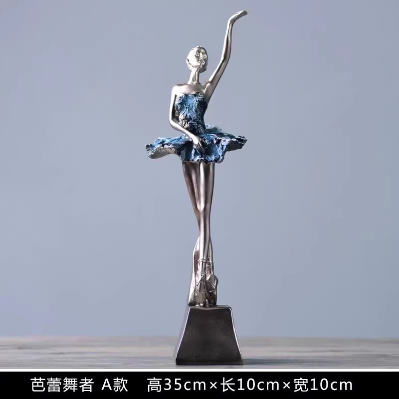 ヨーロッパの家庭用家具、ワインキャビネット、寝室の柔らかい装飾、モダンでクリエイティブなリビングルーム、アートバレエフィギュア、ギフト|undefined