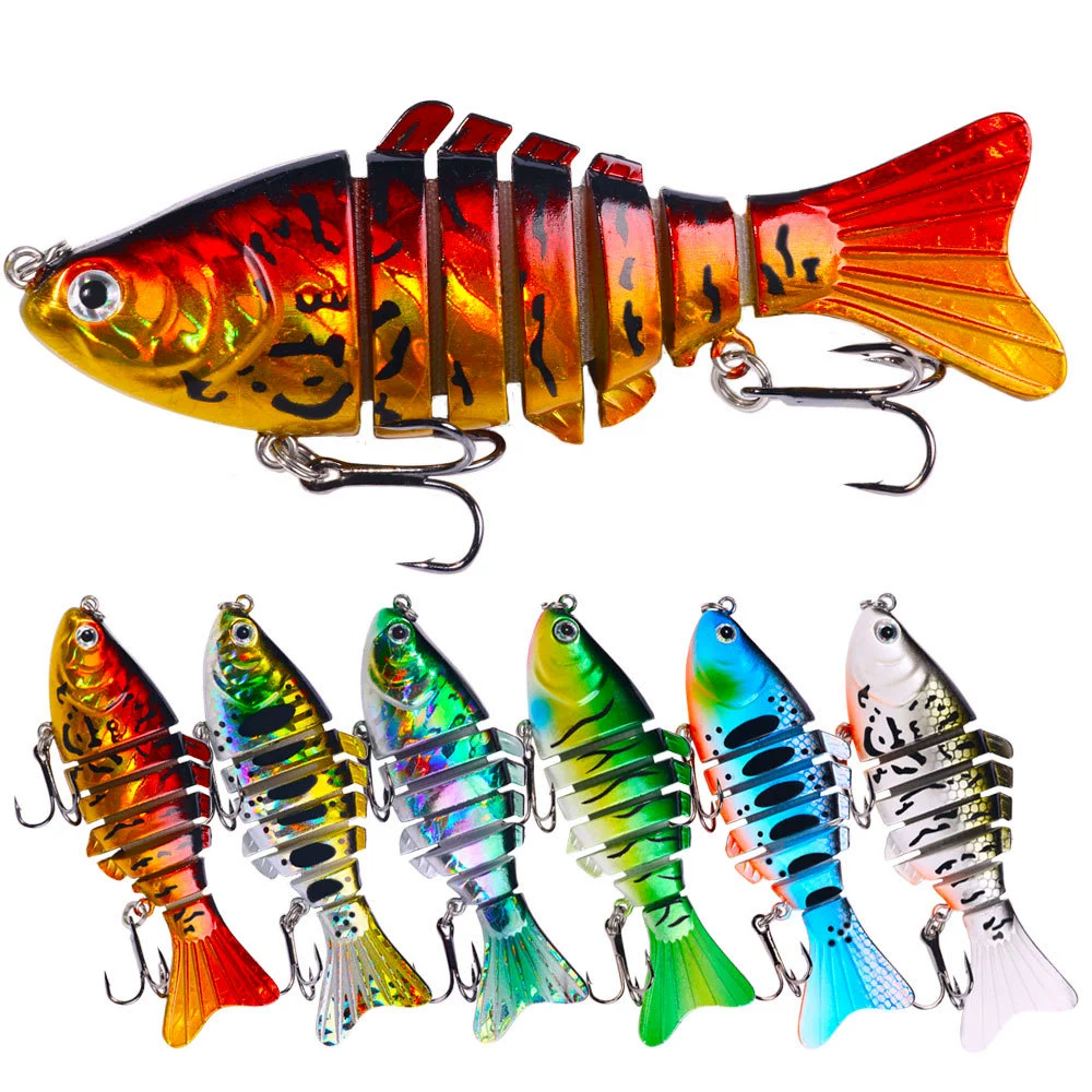 Luya fishing bait 15g simulated multi-section fishing fake bait far-swimming layer sea fishing hard bait foreign trade fishing gear set wholesale