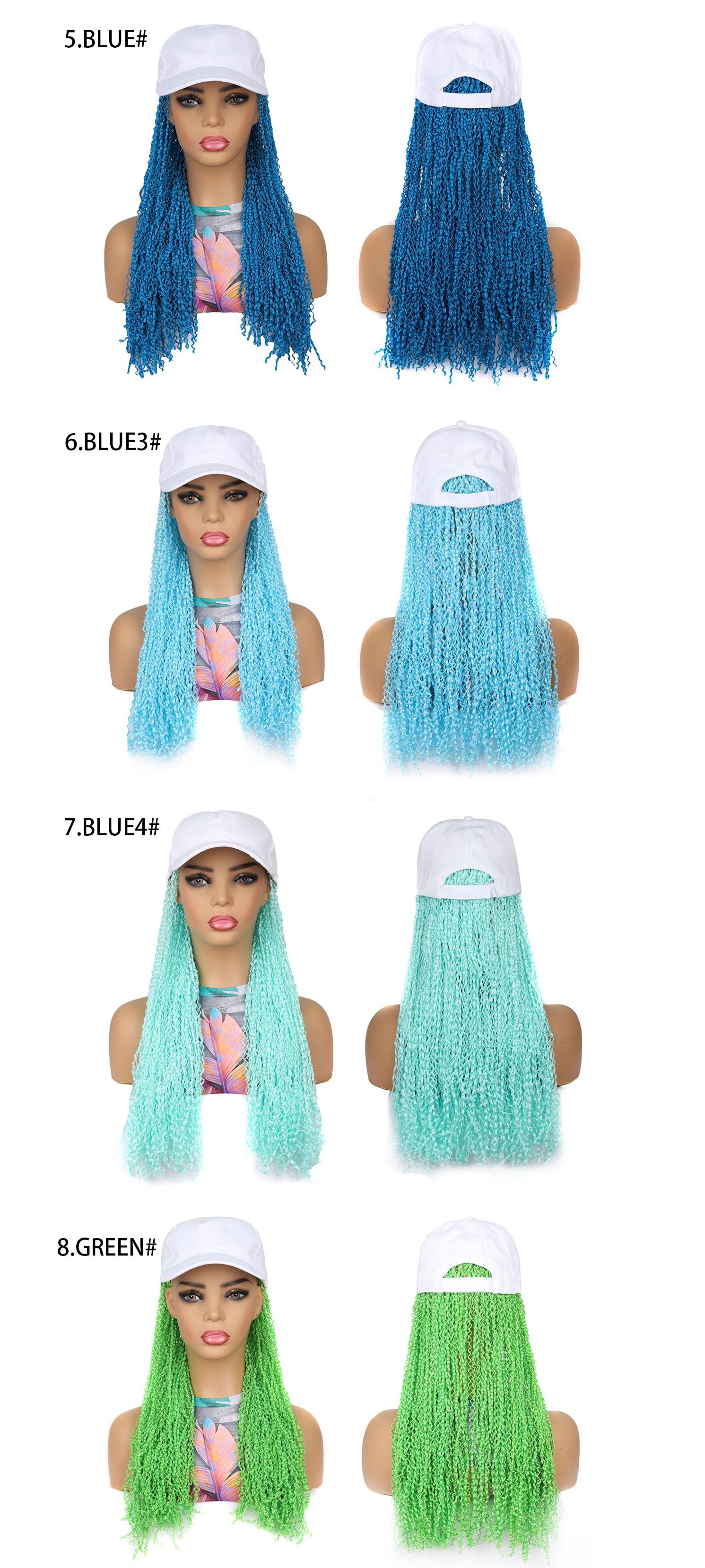 Parrucca cappello Dreadlock Parrucca Dreadlock Parrucca Cappello Dreadlock Treccia reggae colorata_voghion.com