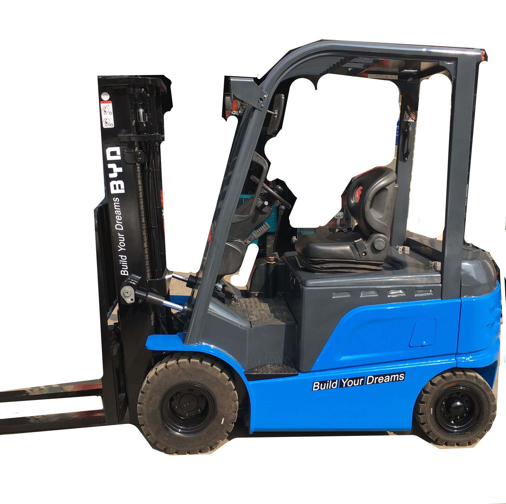9.5成新2.5吨比亚迪锂电池叉车 全新280AH/80V免维护锂电池 叉车